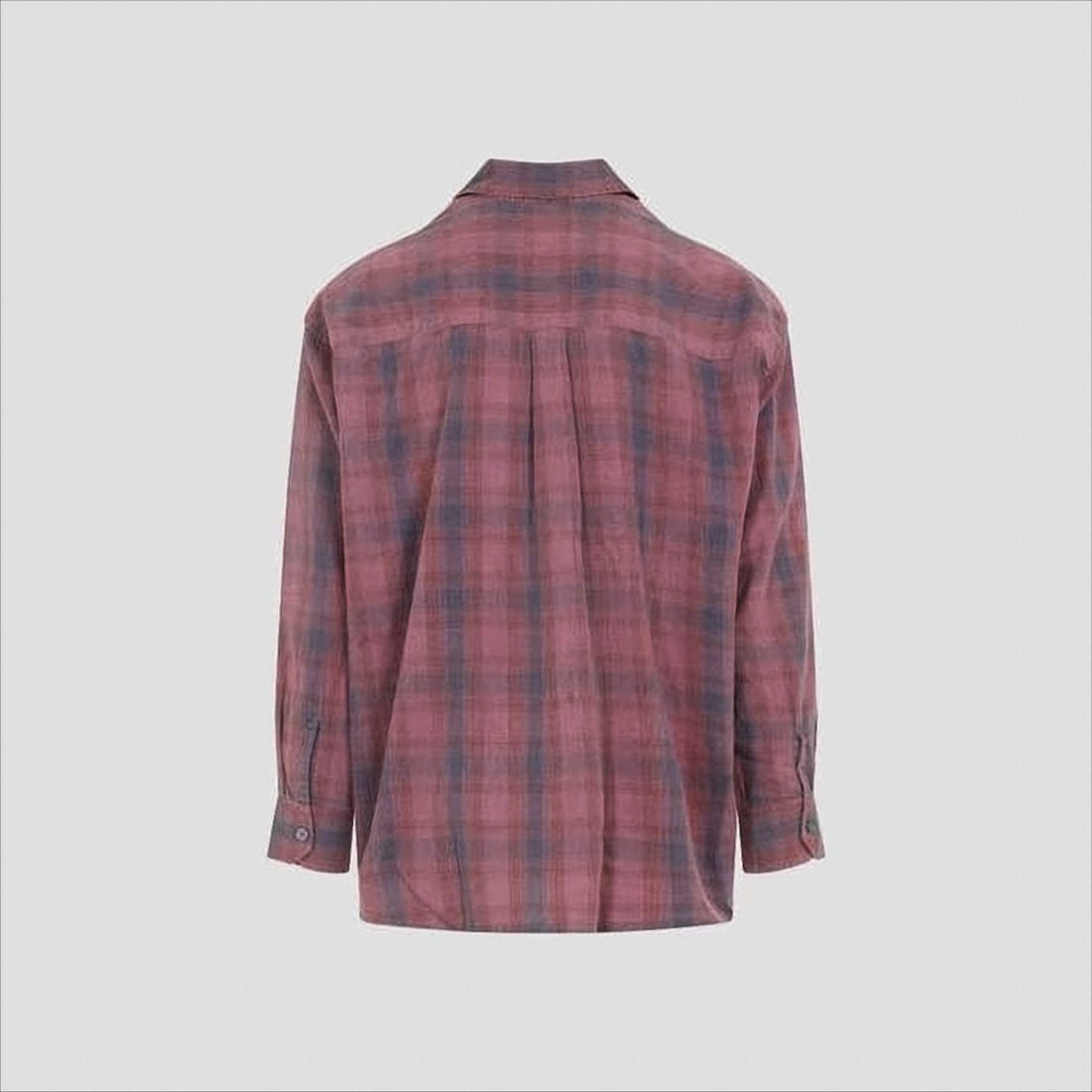 Relaxed Fit Long-Sleeve Plaid Shirt