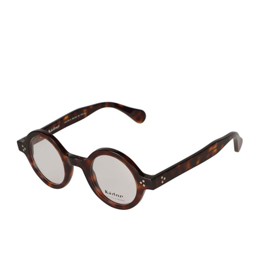 Arkistar Tortoiseshell Round Frame Eyeglasses with Silver Accents