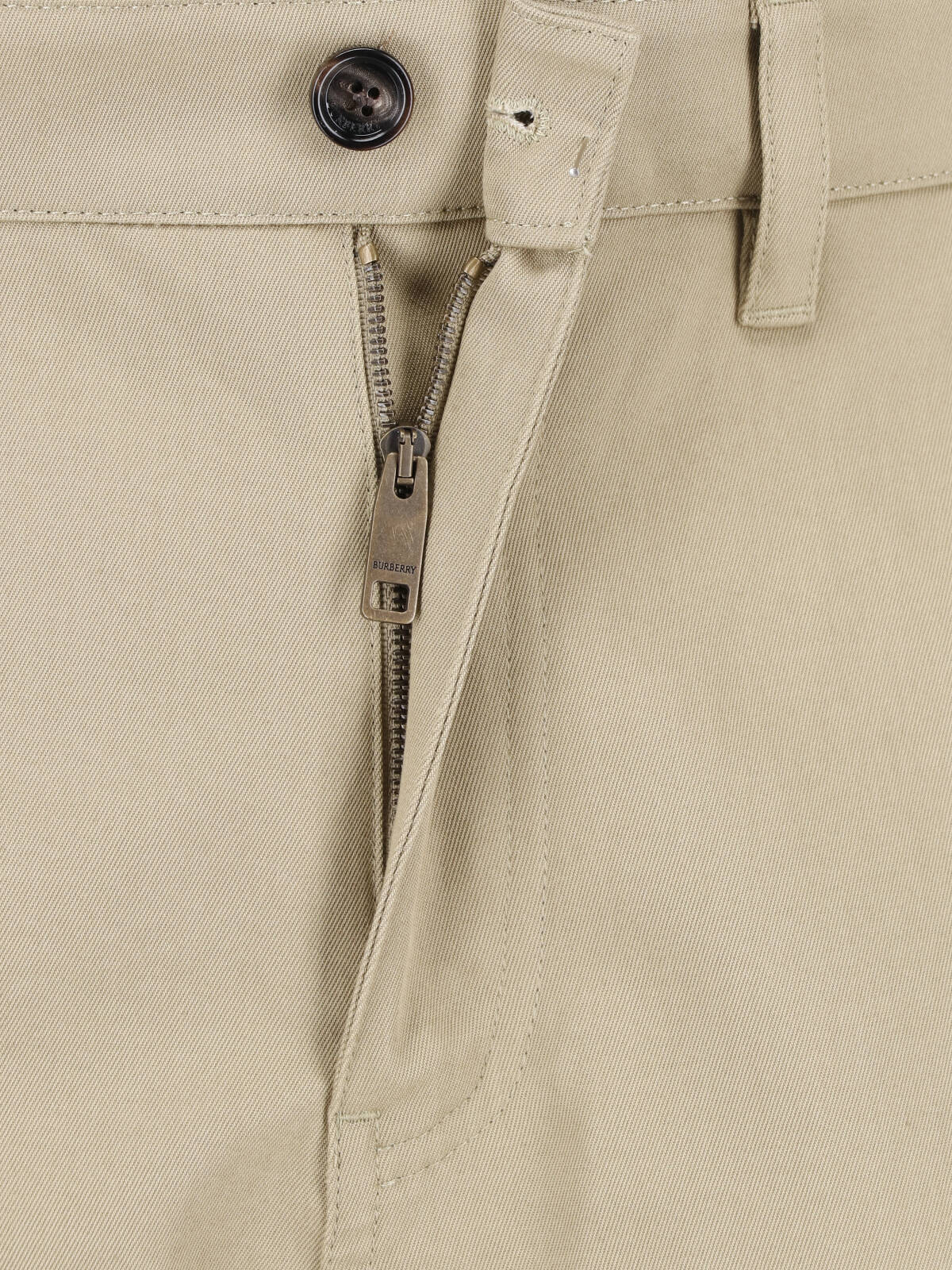 Beige Arthur Straight-Leg Cotton Trousers