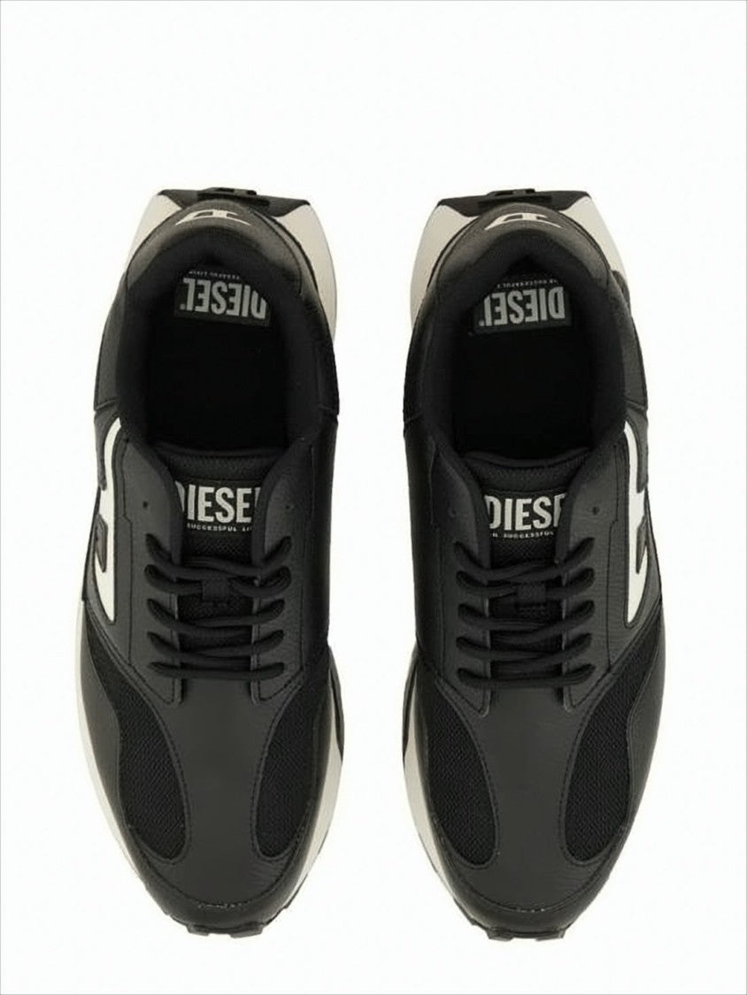 Mesh-Panel Sneakers with Contrast Midsole