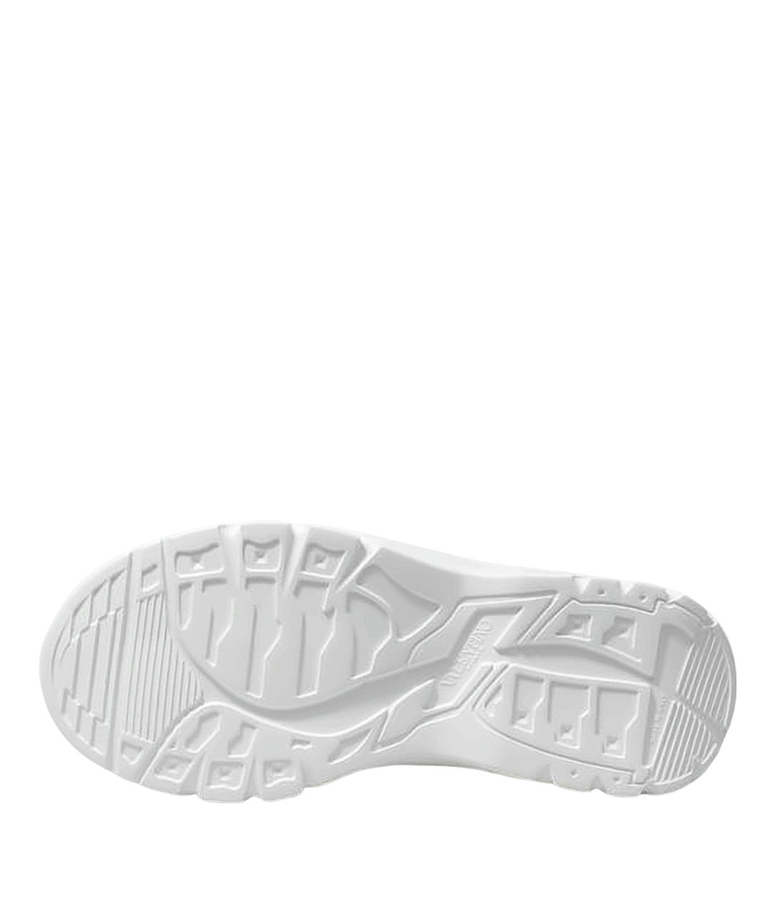 Chunky White Sneakers with Smooth Cowhide Leather