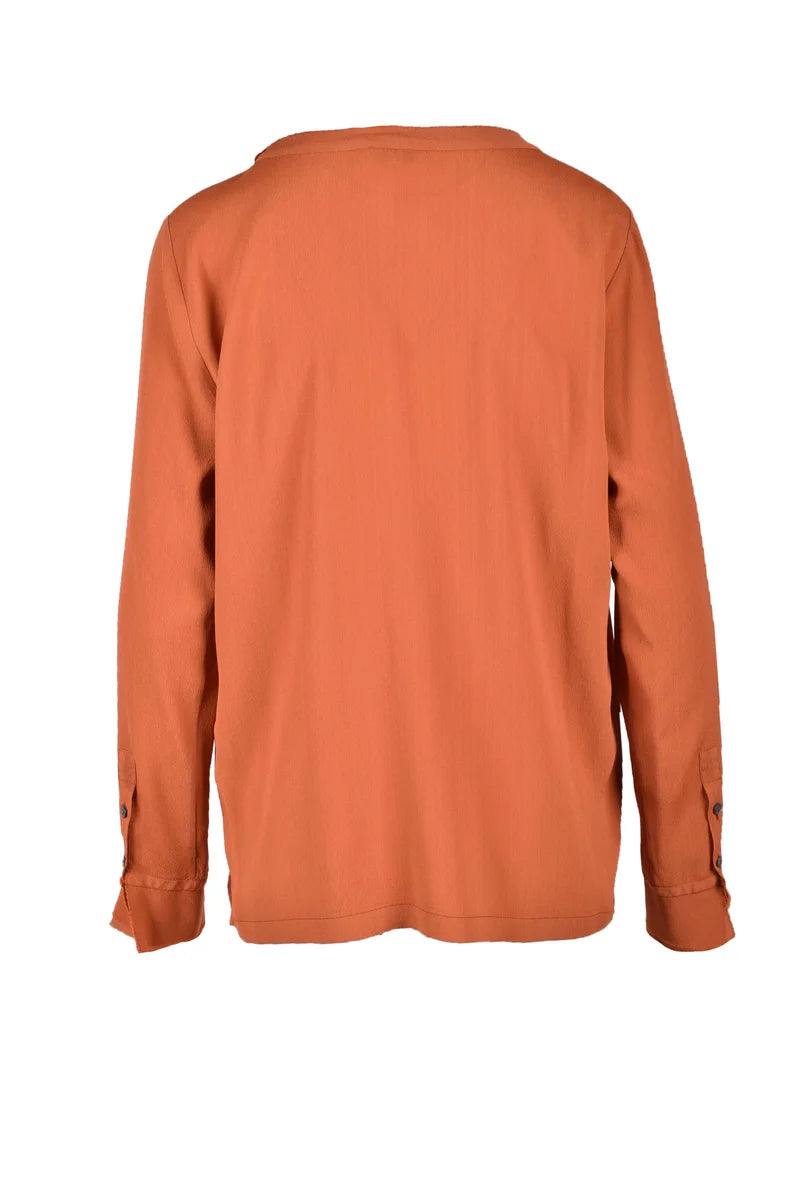 Viscose/Silk Blouse - Orange