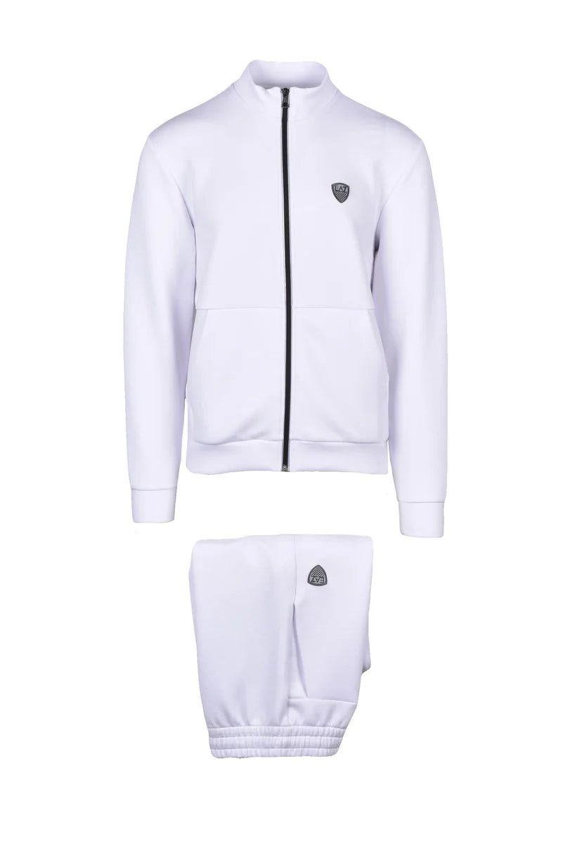 Stretch Jumpsuit Set - White