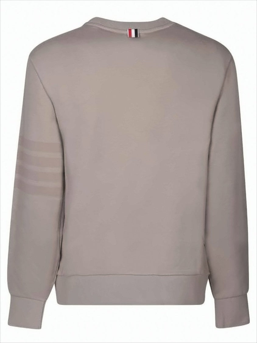 Relaxed Fit Long-Sleeve Crewneck Sweatshirt in Muted Taupe