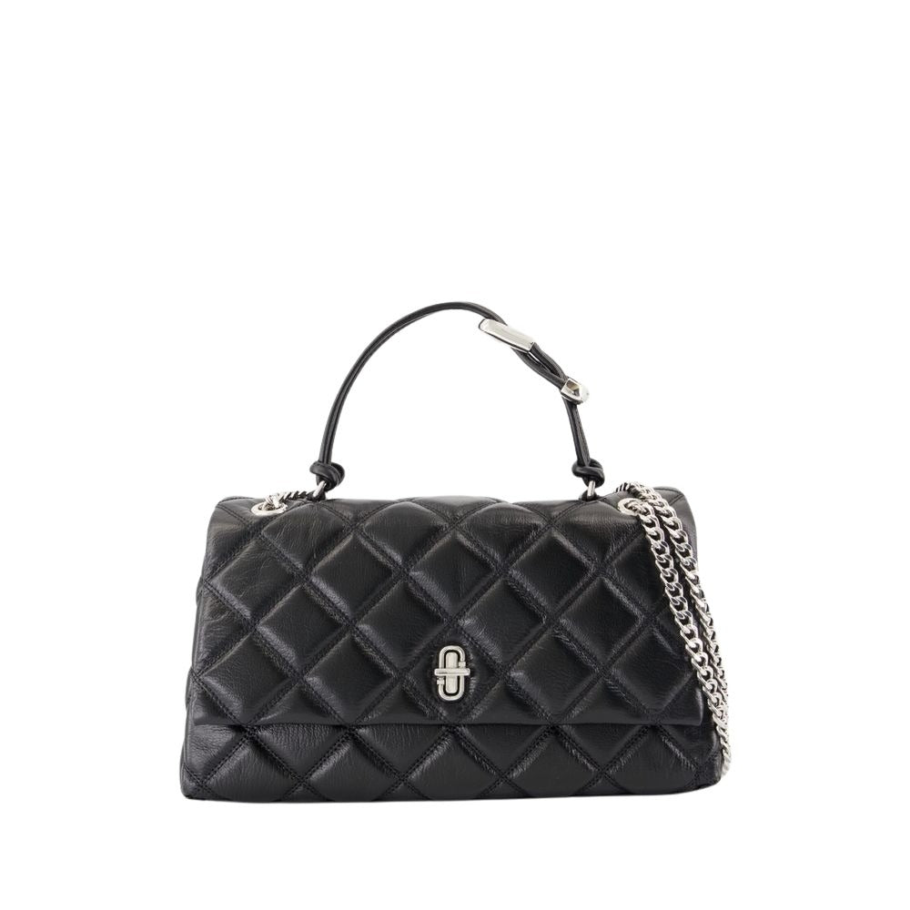 The Dual Chain Crossbody - Leather - Black
