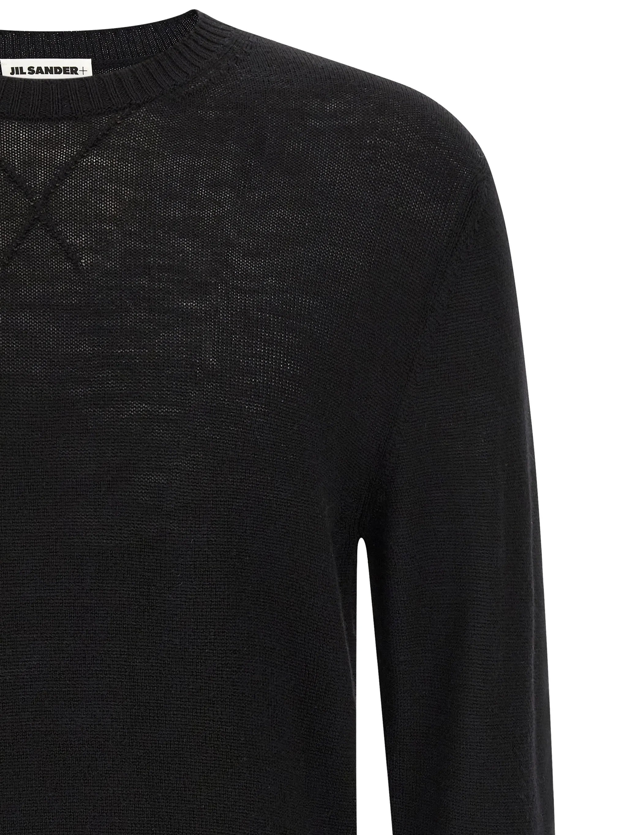 Black Fine Knit Merino Sweater