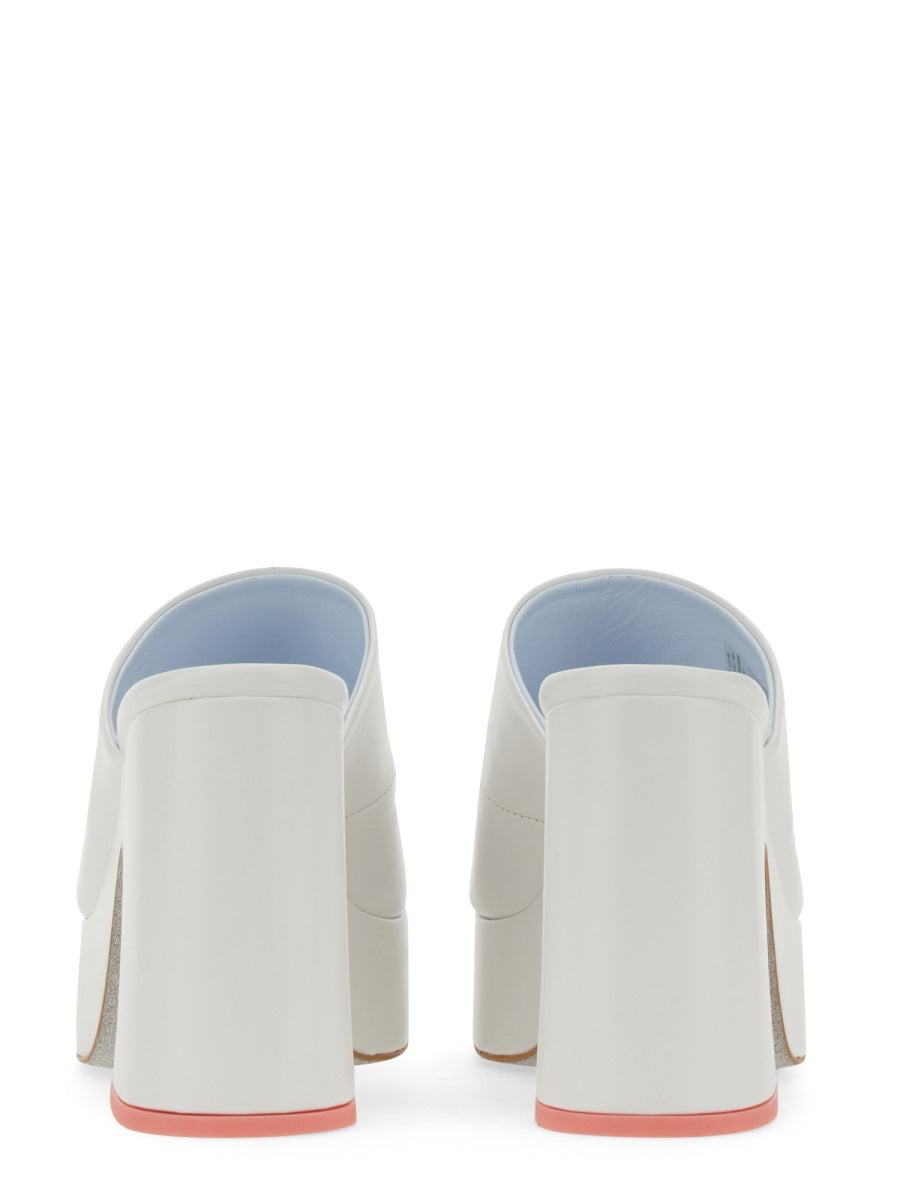 Eyelike Sandal With High Block Heel