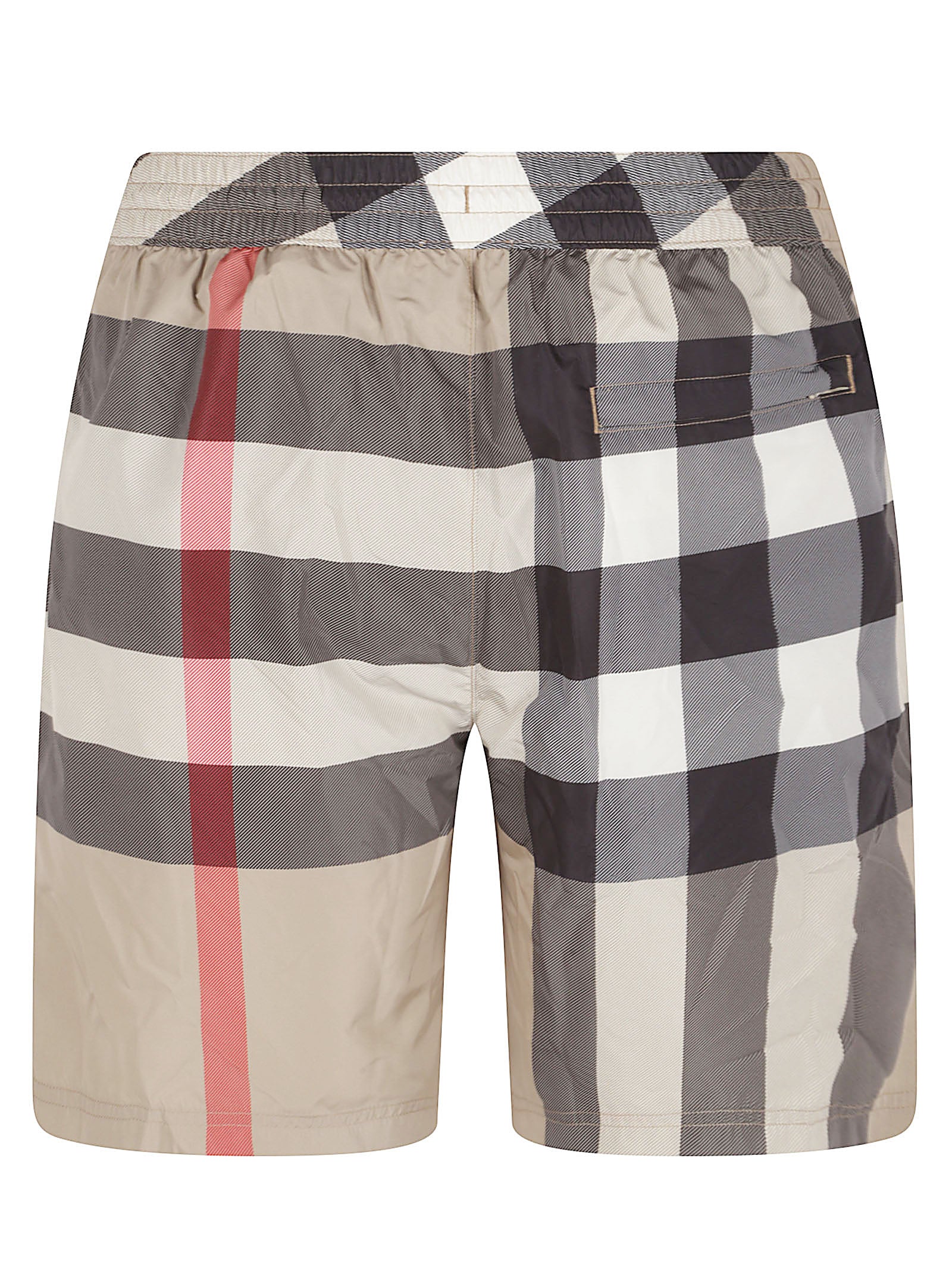 Checkered Beige and Black Shorts