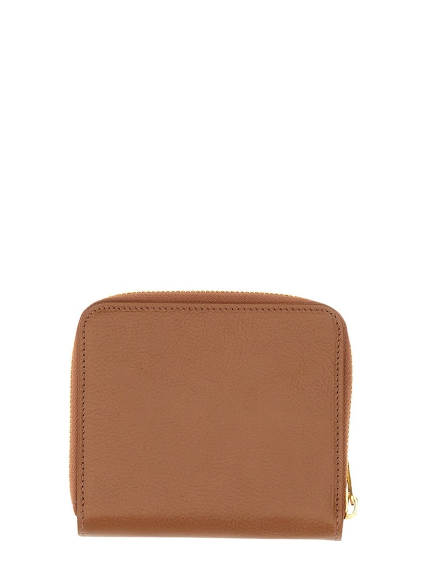 Compact Brown Leather Wallet