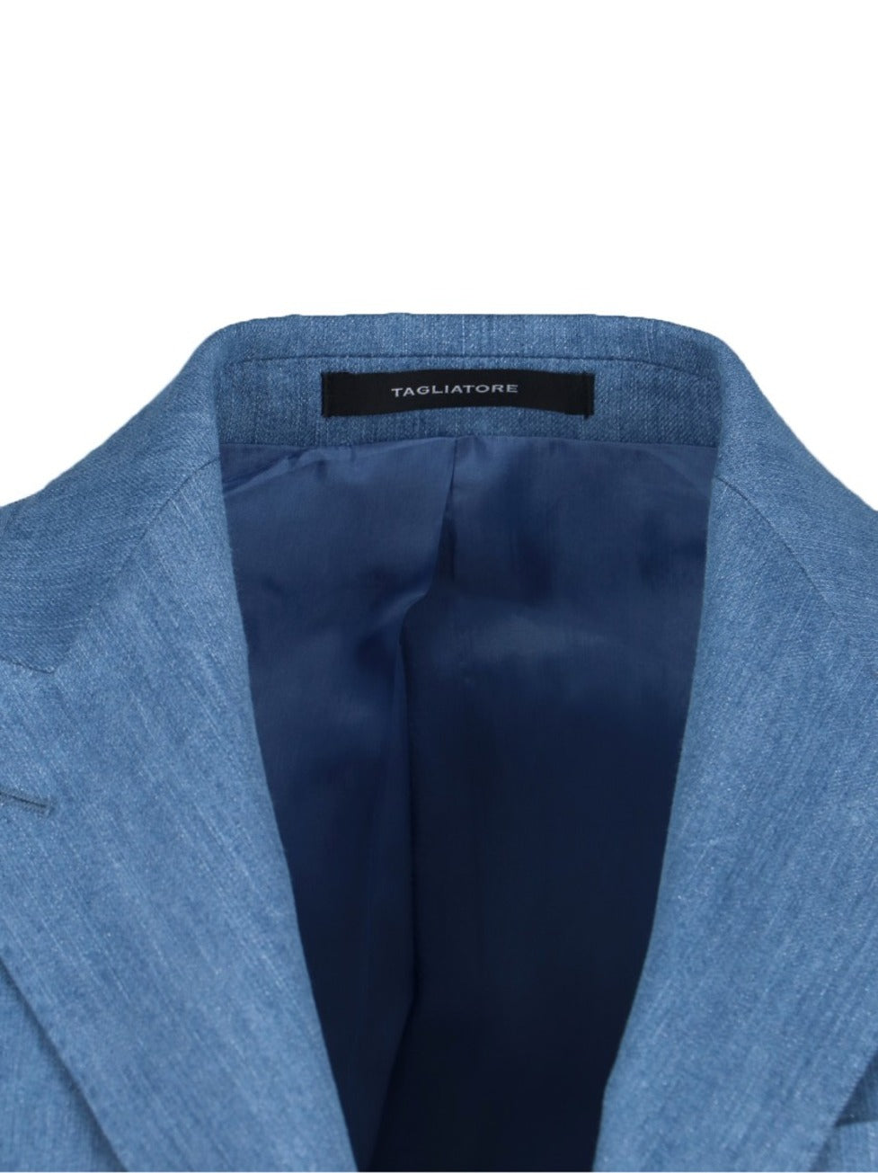 "Bertha" Single-Breasted Blazer – Blue