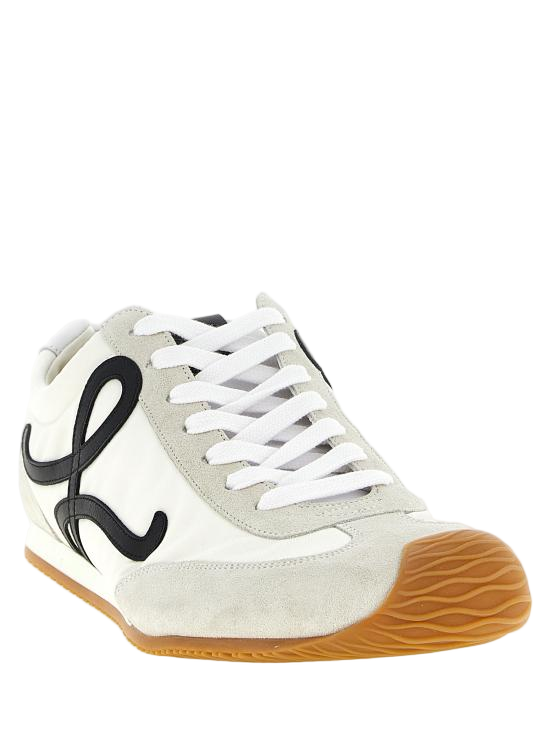 Calf Leather and Nylon Sneakers