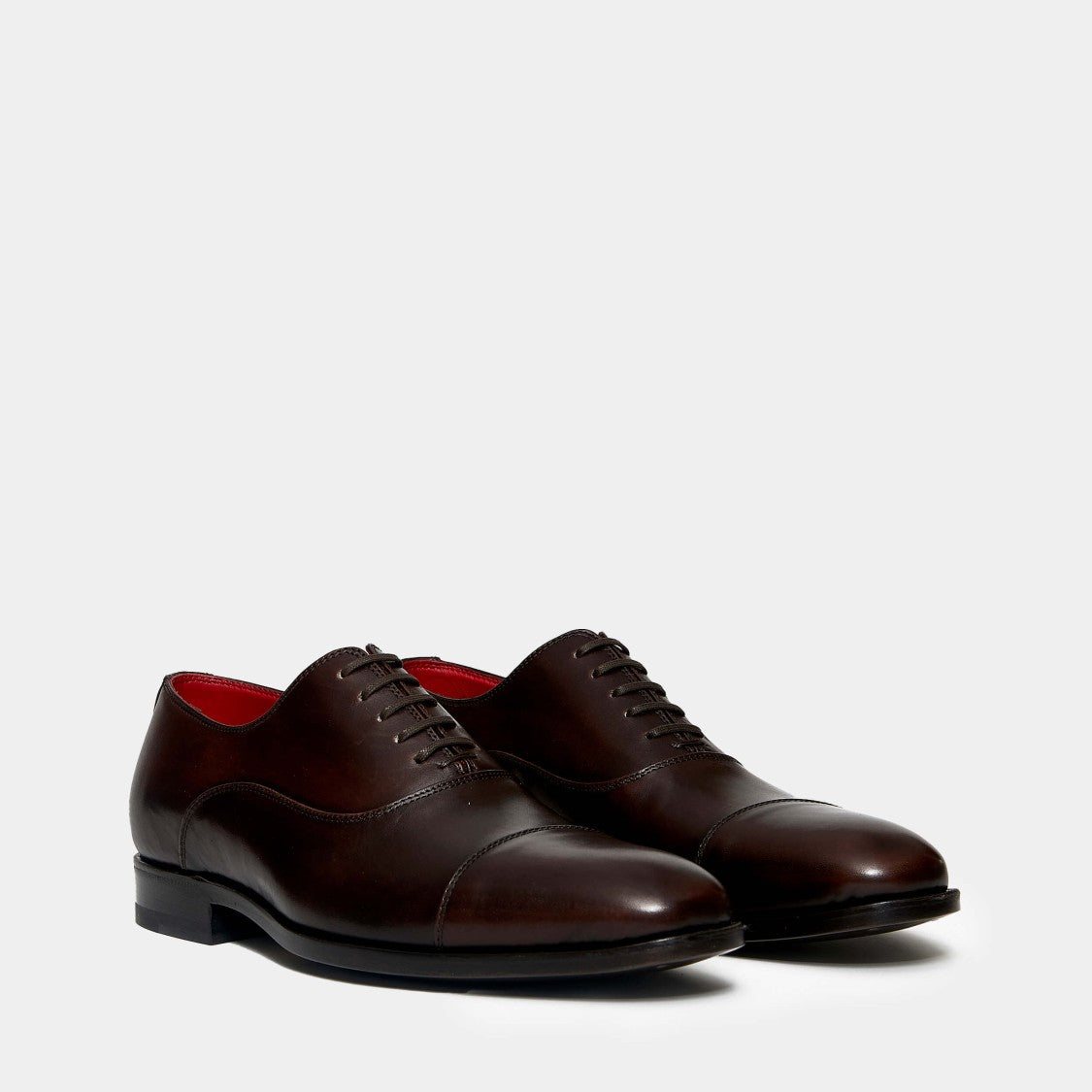 Dark Brown Leather Lace-Up