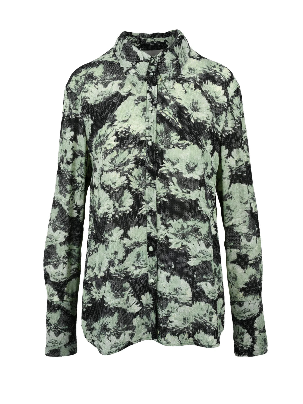 Viscose Shirt - Green/Black