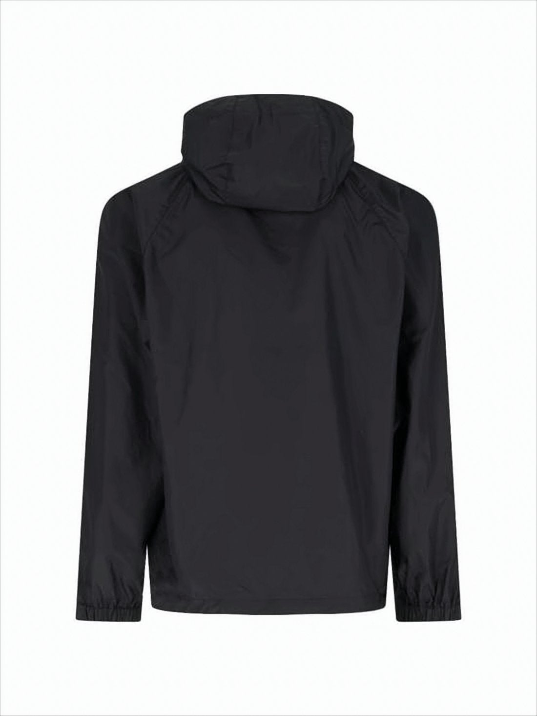 Black Lightweight Jacket With Zipper Closure