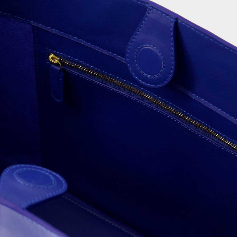 Leonore L Shoulder Bag - Leather - Blue Cobalt