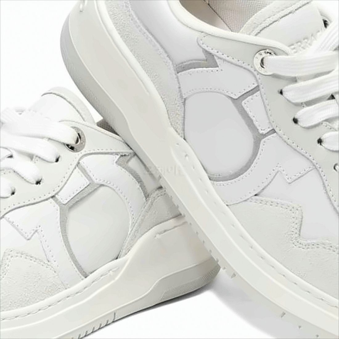 Low-Top Sneakers with Suede Leather Panels