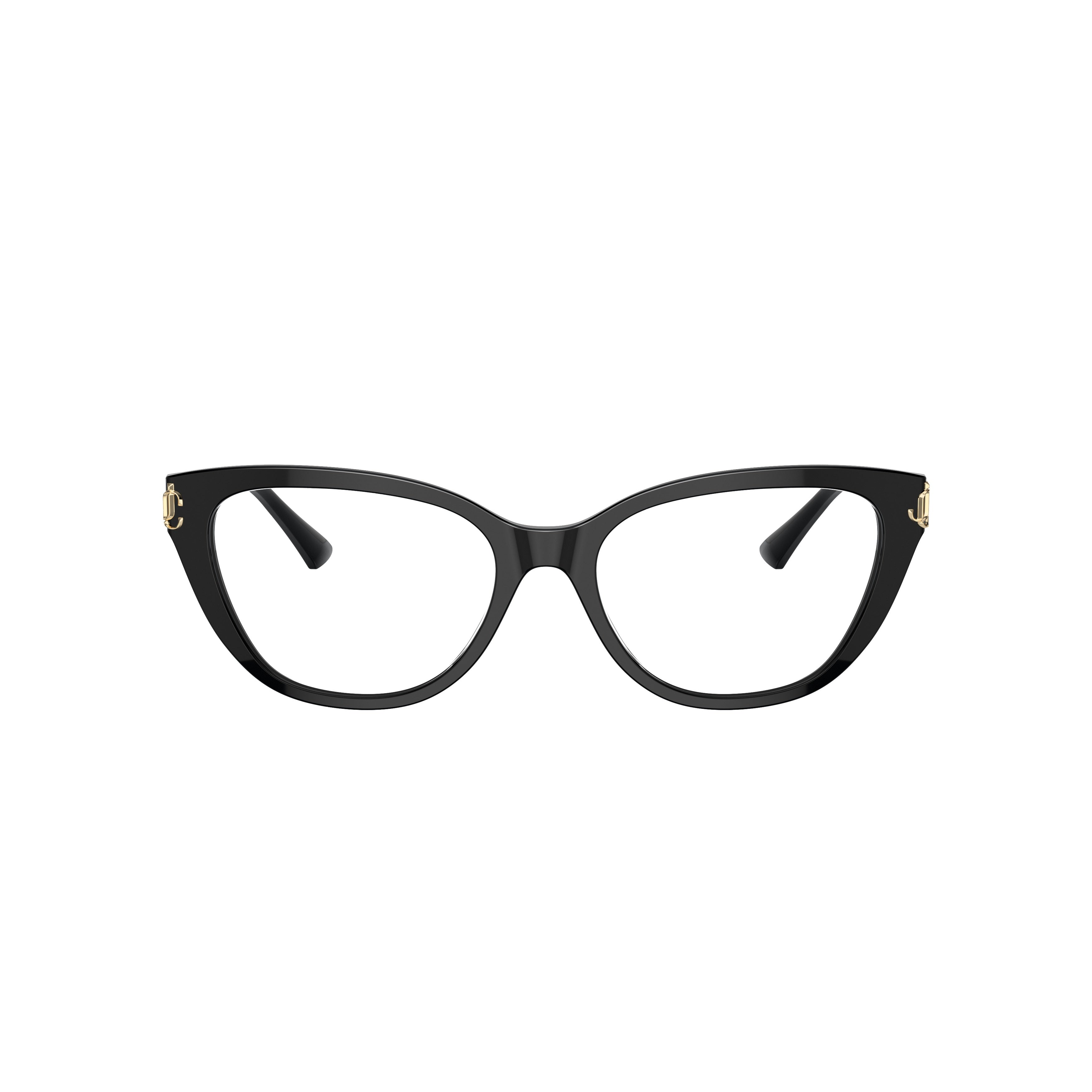 0jc3011 Glossy Black Acetate Cat-Eye Sunglasses
