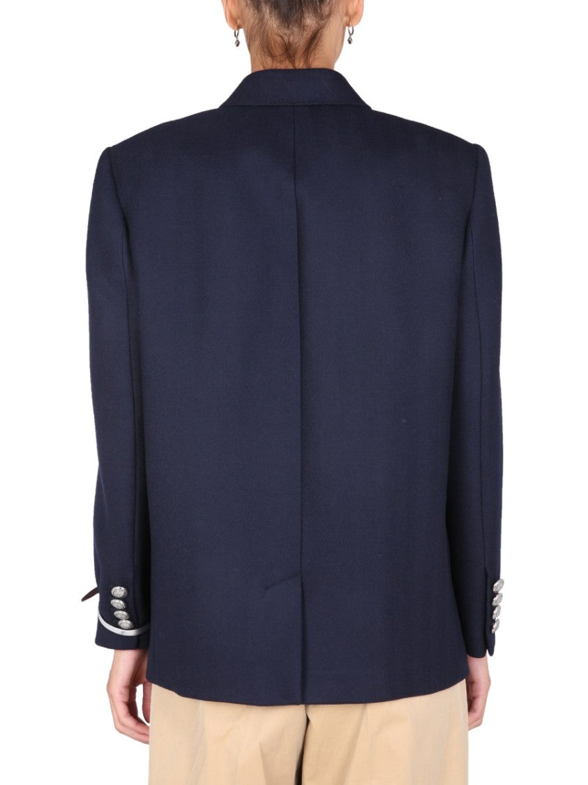 Structured Double-Breasted Jacket With Tailored Fit