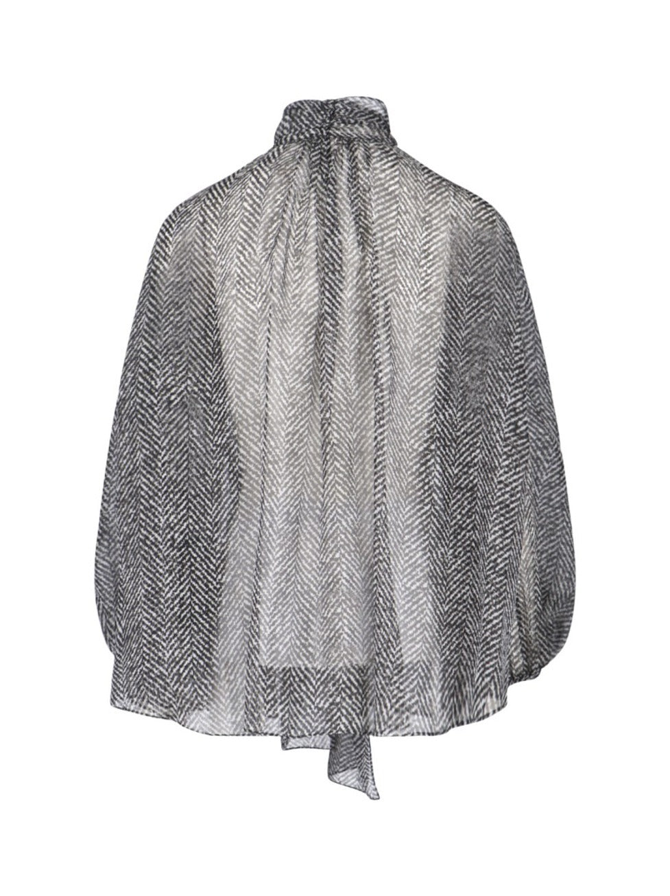 Silk Chiffon Shirt – Black
