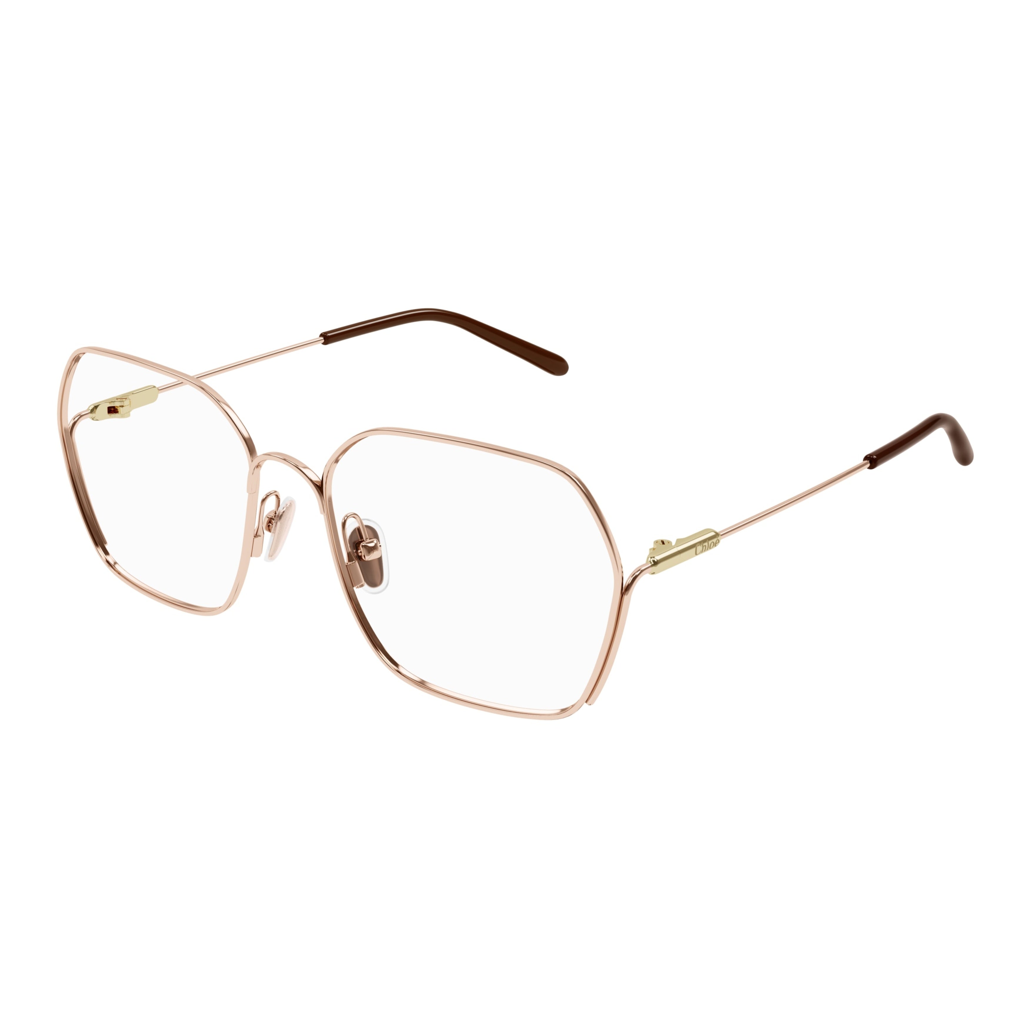 Ch0208o Delicate Rose Gold Metal Frame Eyeglasses