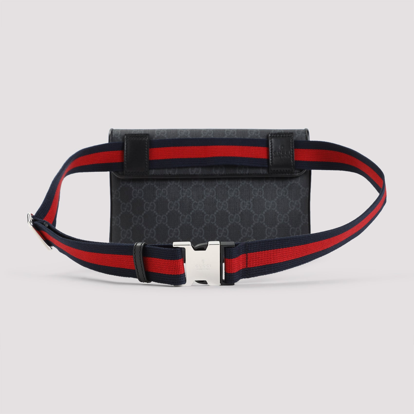 Torba na pasek Gucci Gg Supreme ze skórzanymi detalami
