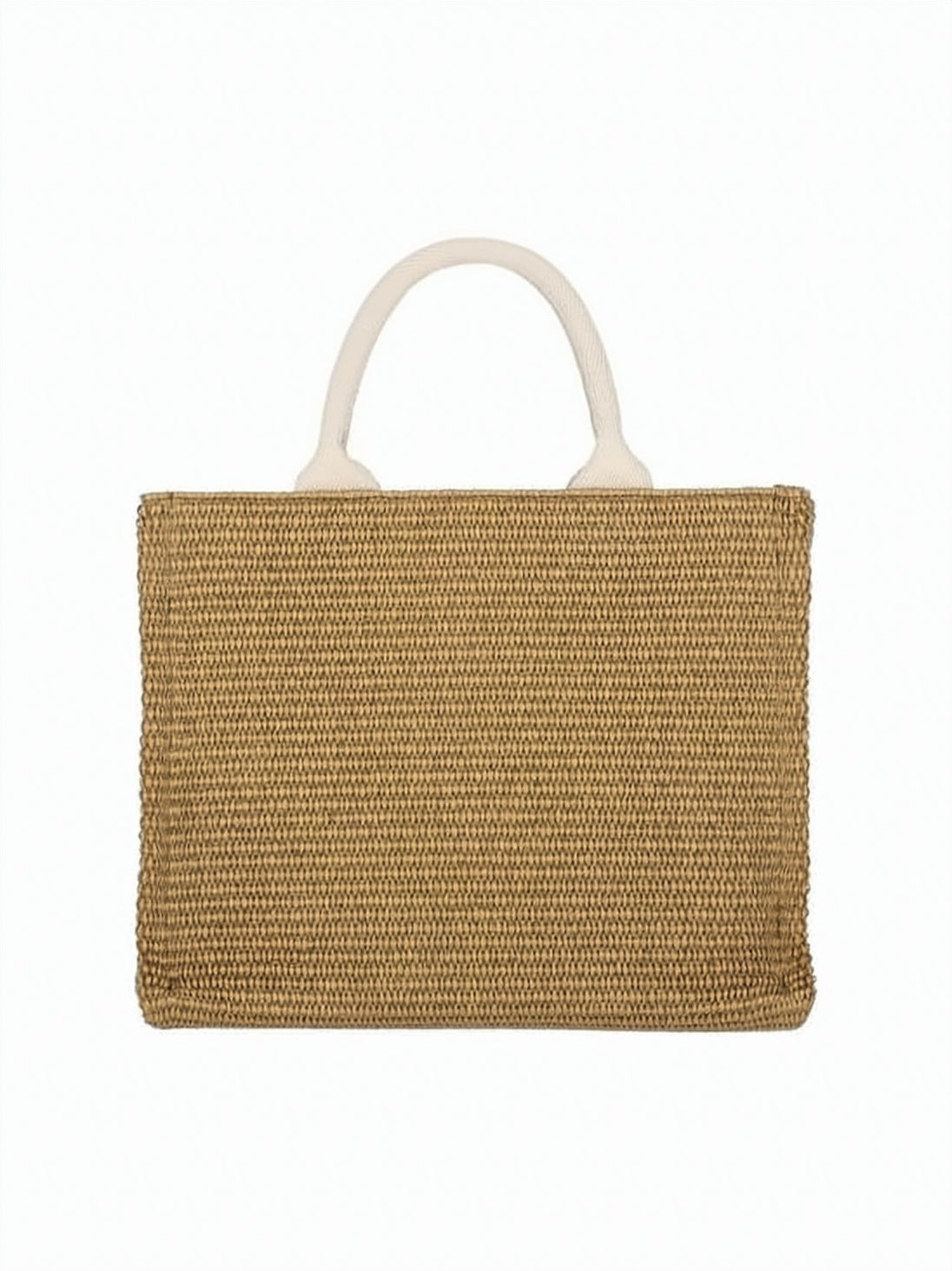 Textured Woven Tote Bag with Detachable Strap