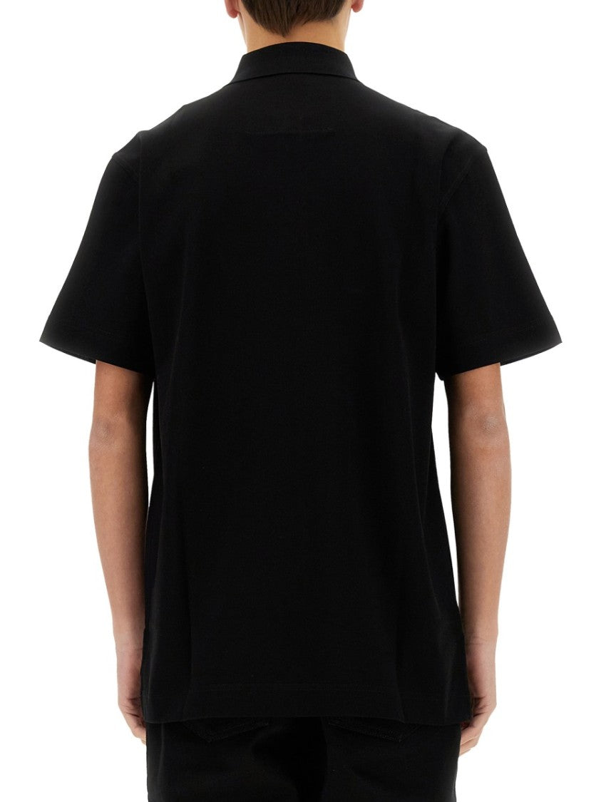 Classic Black Cotton Polo