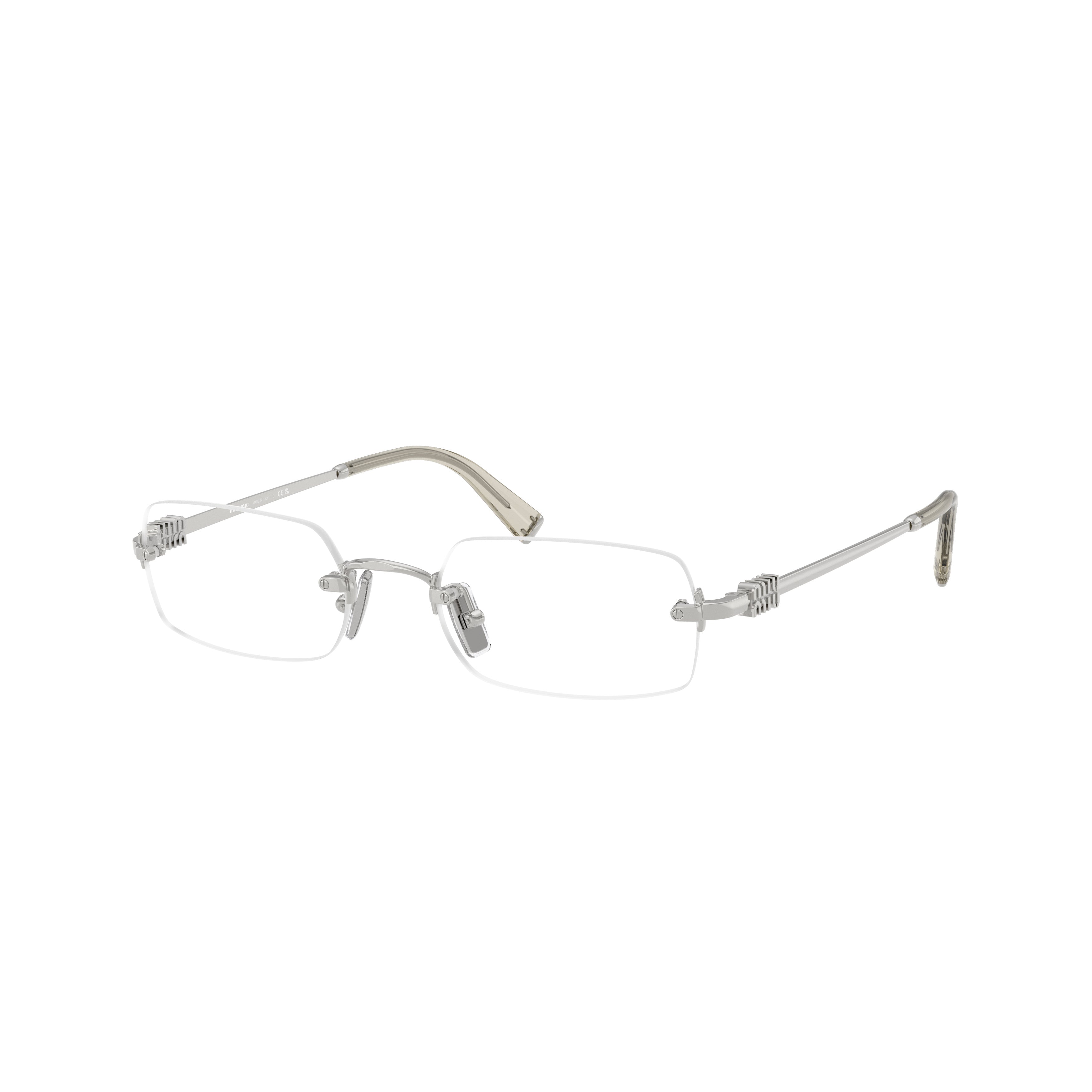 0mu 50yv Rimless Eyeglasses