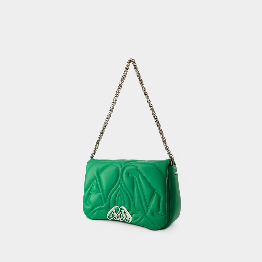 The Seal Crossbody Bag - Leather - Green