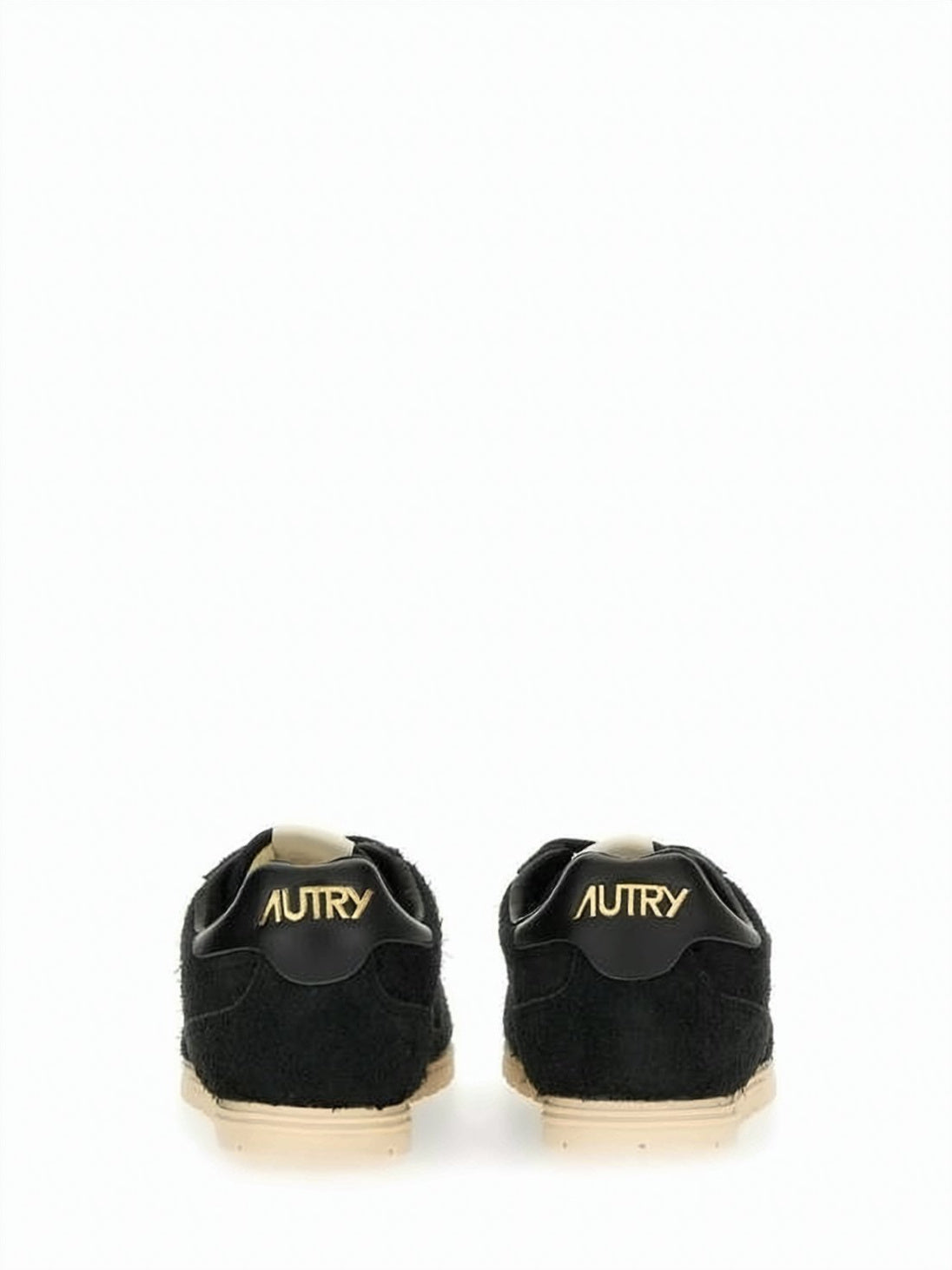 Suede and Nylon Sneakers with Textured Outsole