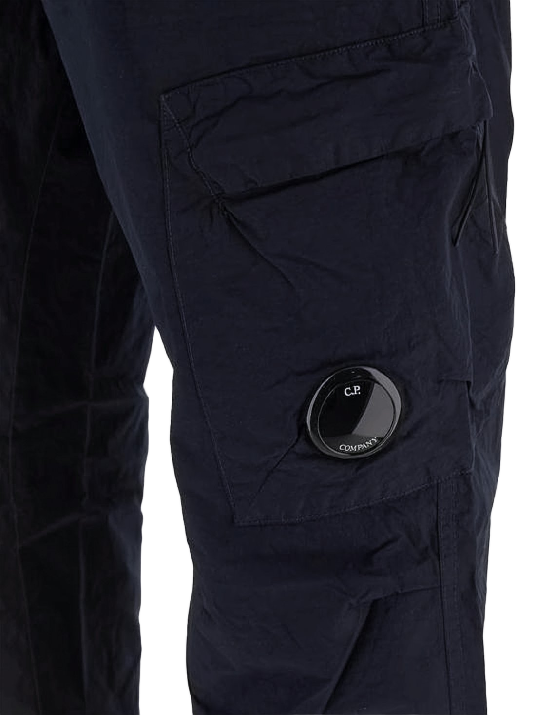 Relaxed-Fit Straight Pants with Cargo Pocket