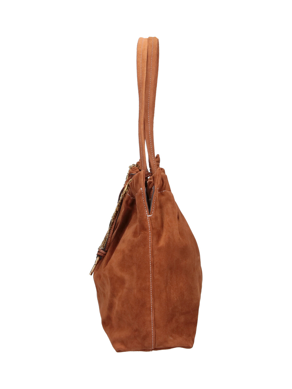 Brown The Christina Suede Tote Bag