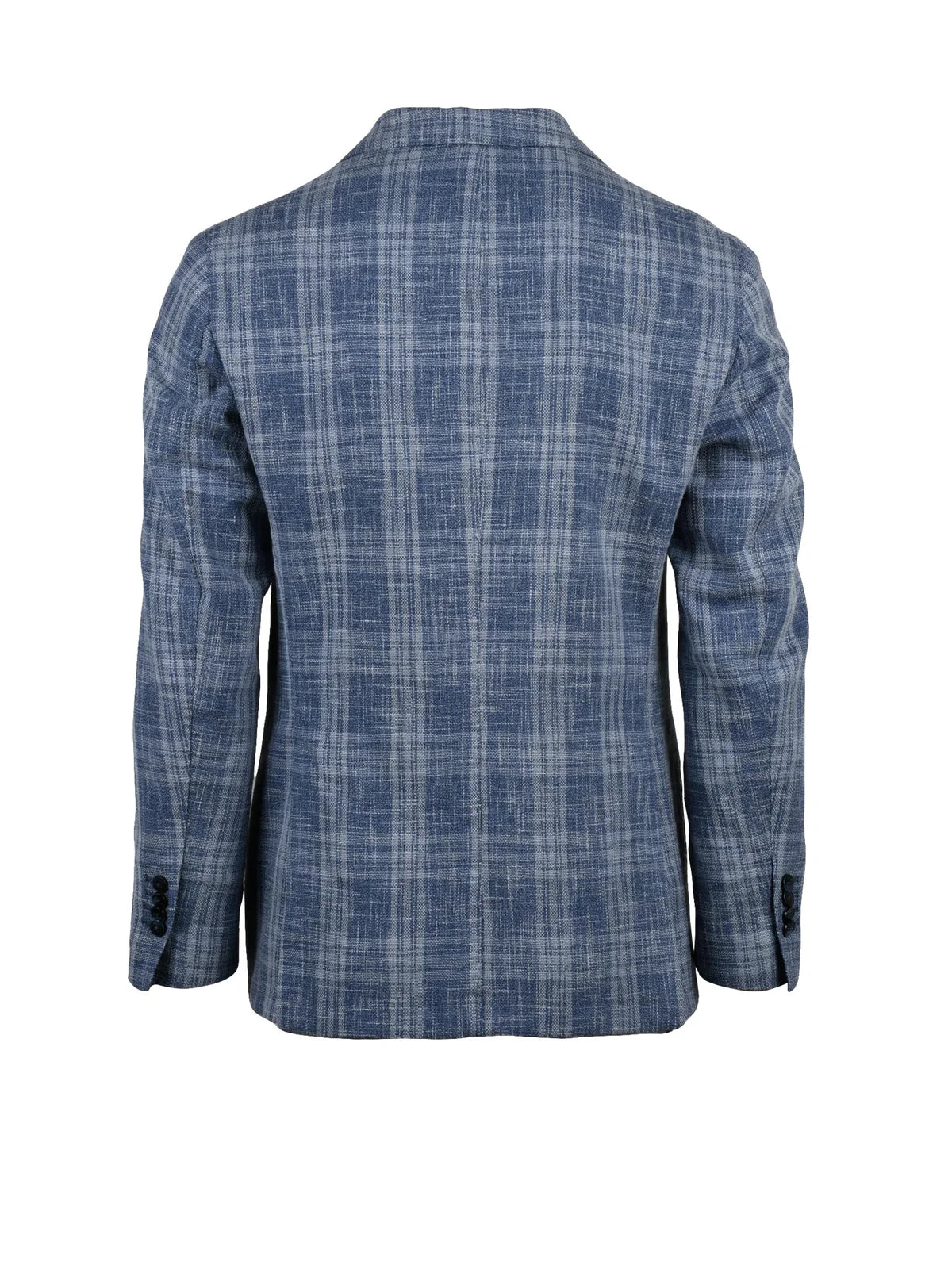 Light Blue Wool Cotton Polyamide Blazer Jacket