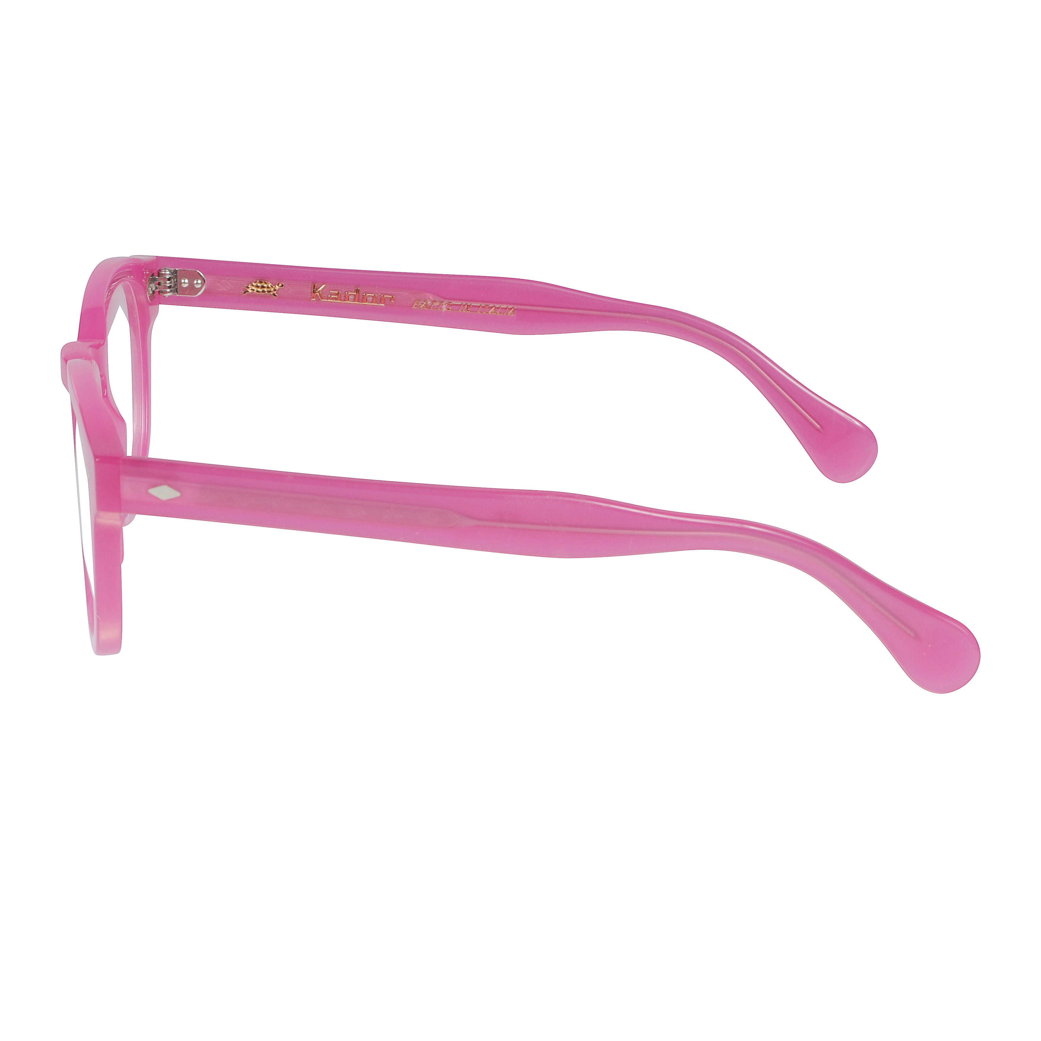 Jolly Cal 49 Translucent Pink Rounded Square Eyeglasses