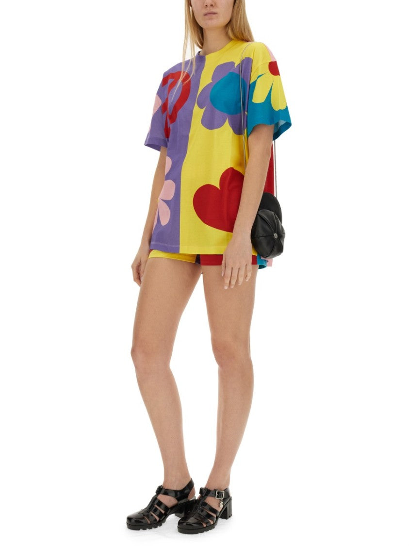 Cotton Shorts With Playful Floral Patterns