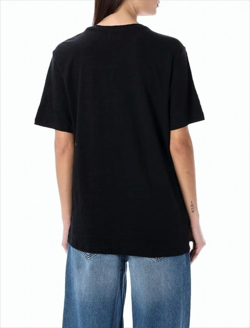 Relaxed-Fit Round Neck T-Shirt with Bold Logo Print