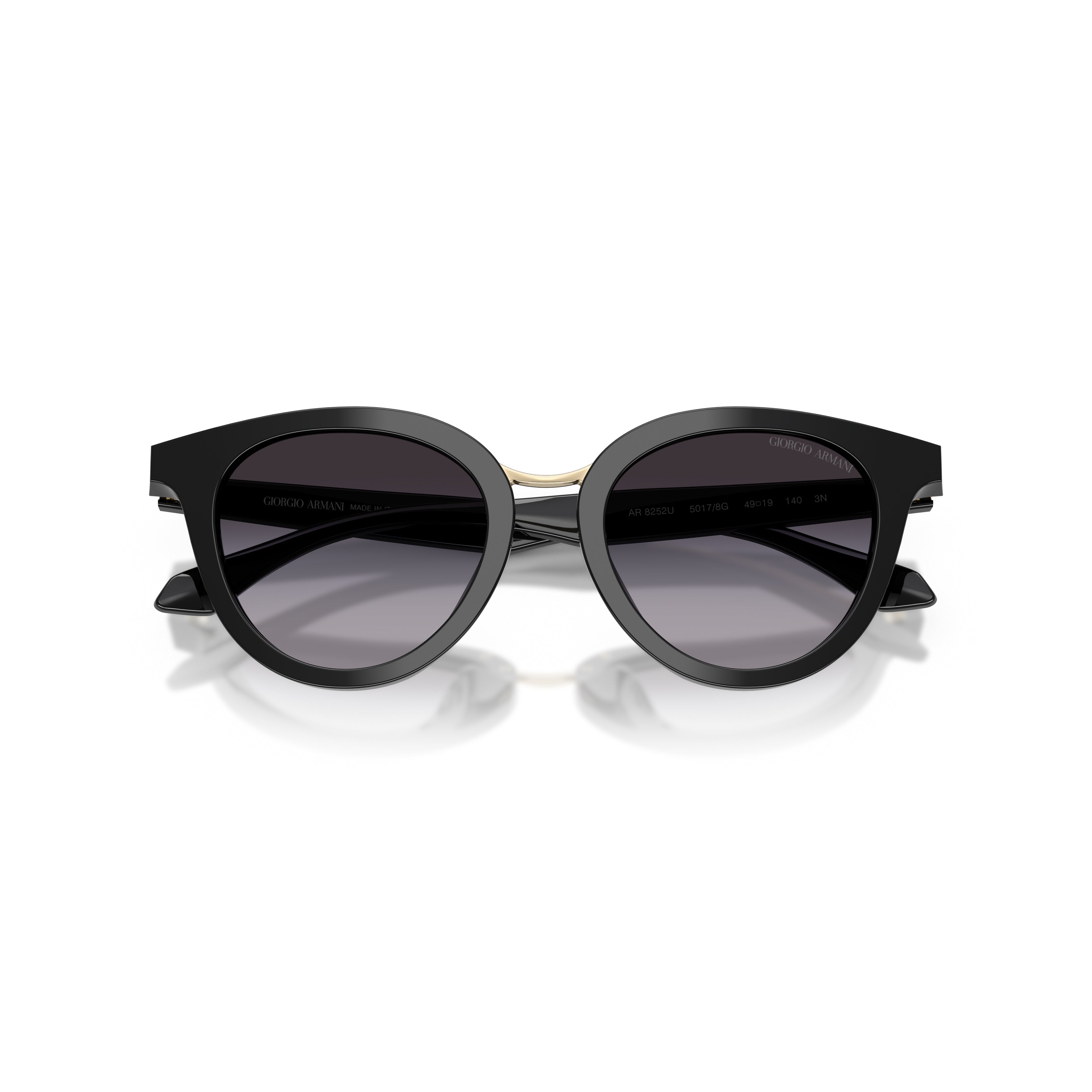 0ar8252u Cat-Eye Sunglasses with Gradient Lenses and Gold-Tone Accent