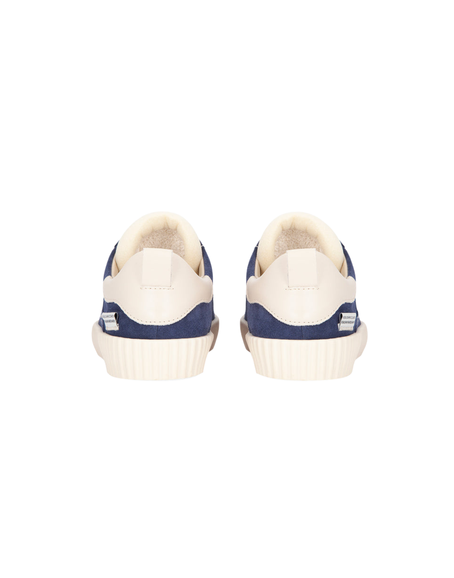 Blue Wavy Suede Sneakers