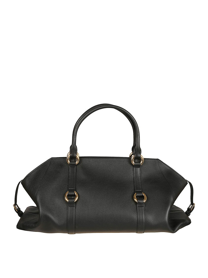 Farringdon Maxi Bag In Soft Black Calfskin