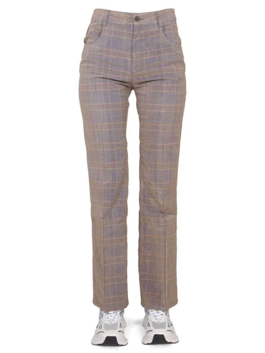 Tailored High-Waist Straight Leg Pants