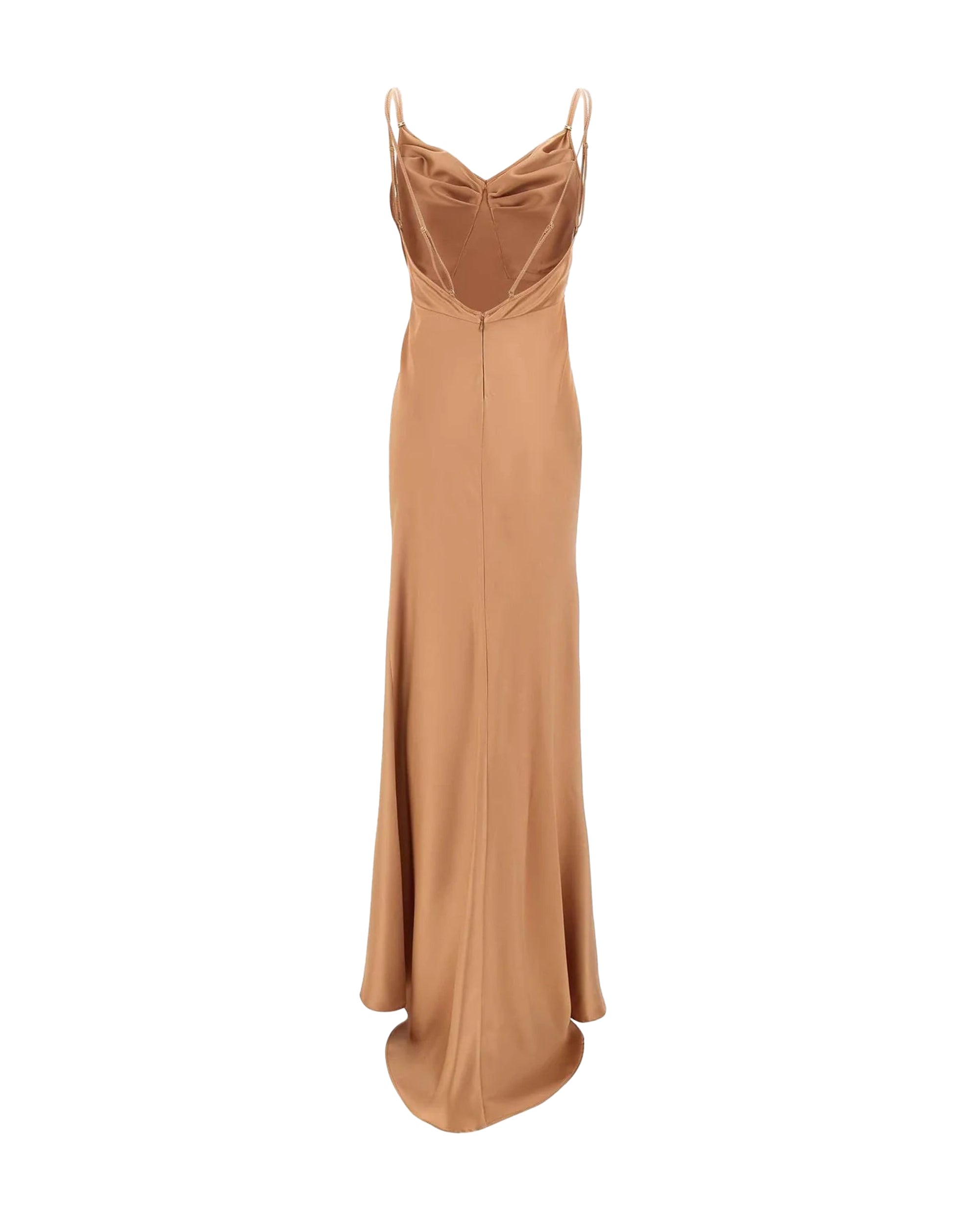 Suede Satin Dress