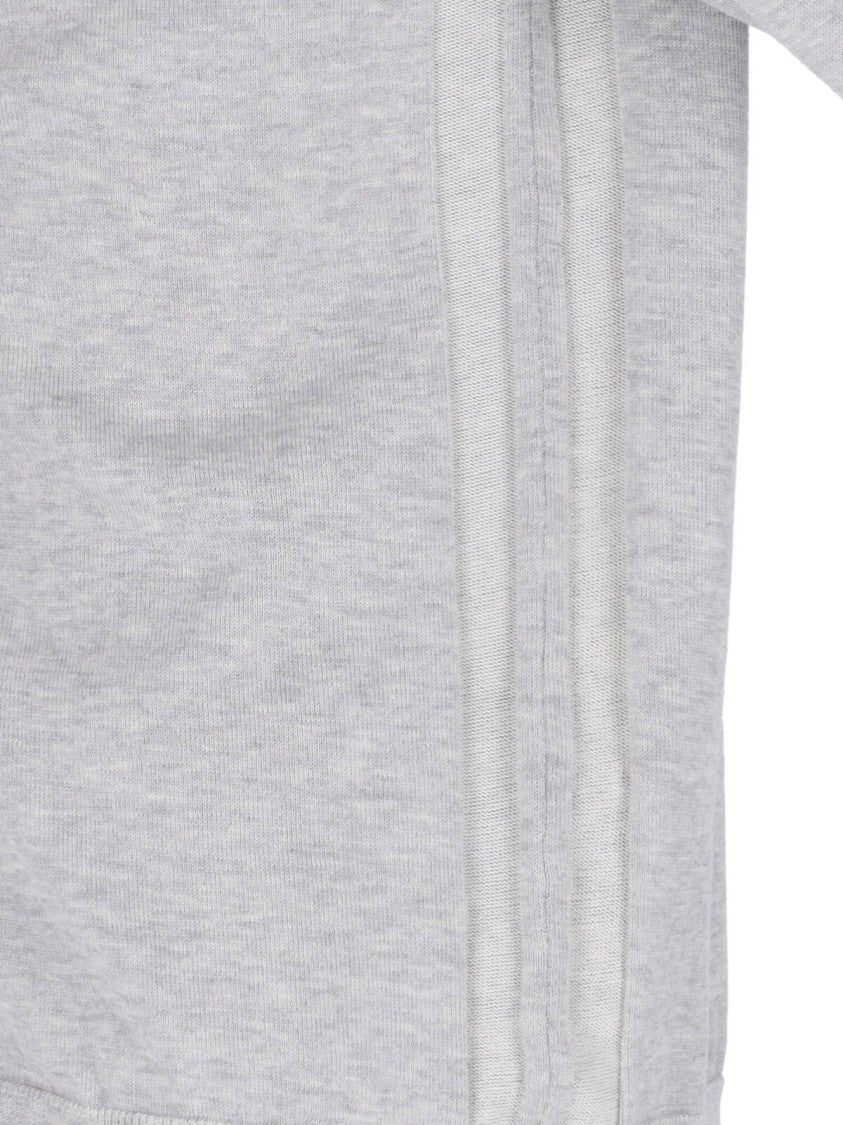 Classic V-Neck Knit Cardigan With Embroidered Emblem