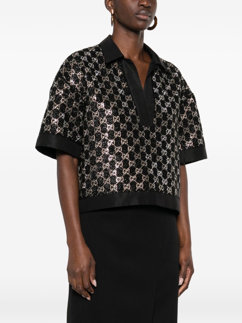 Cropped Top With Boxy Silhouette