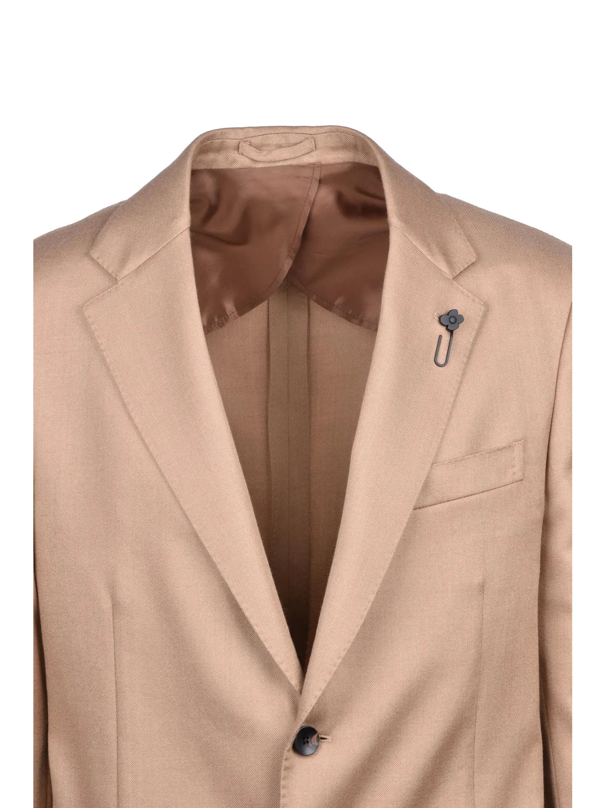 Beige Cashmere Virgin Wool Silk Jacket