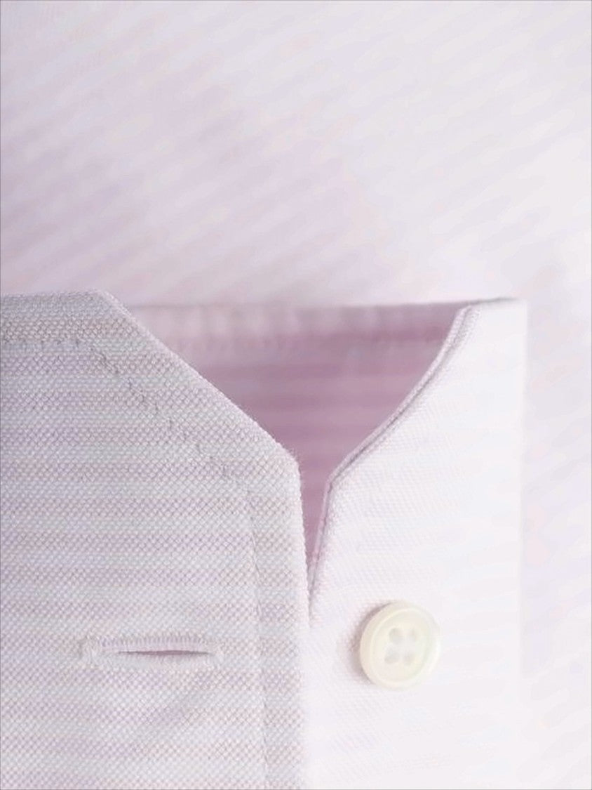 Classic Button-Down Shirt with Striped Arm Bands