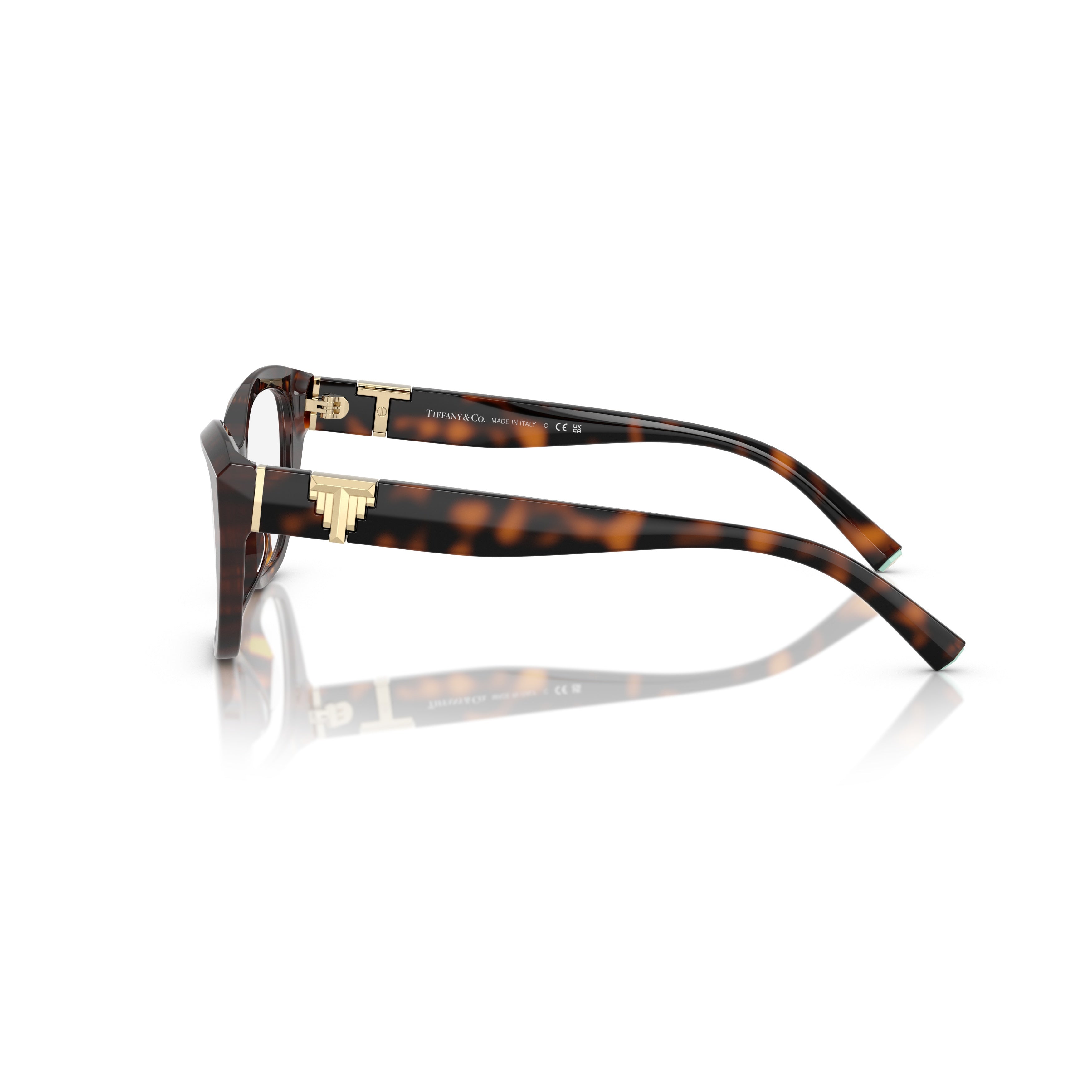 0tf2268u Cat-Eye Tortoiseshell Acetate Eyeglasses