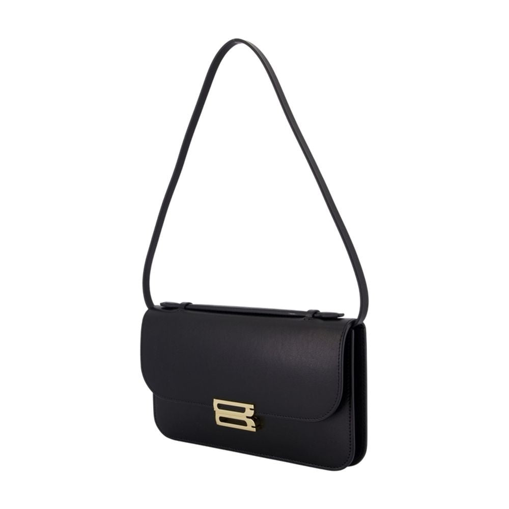 Midi Dorian Pochette Pouch - Leather - Black