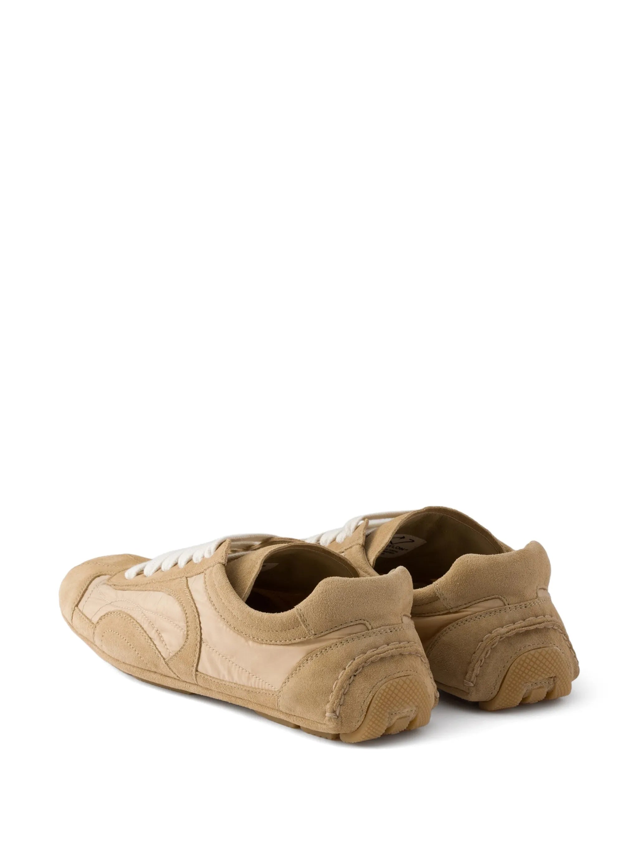 Beige Montecarlo Suede/Smooth Texture Sneakers