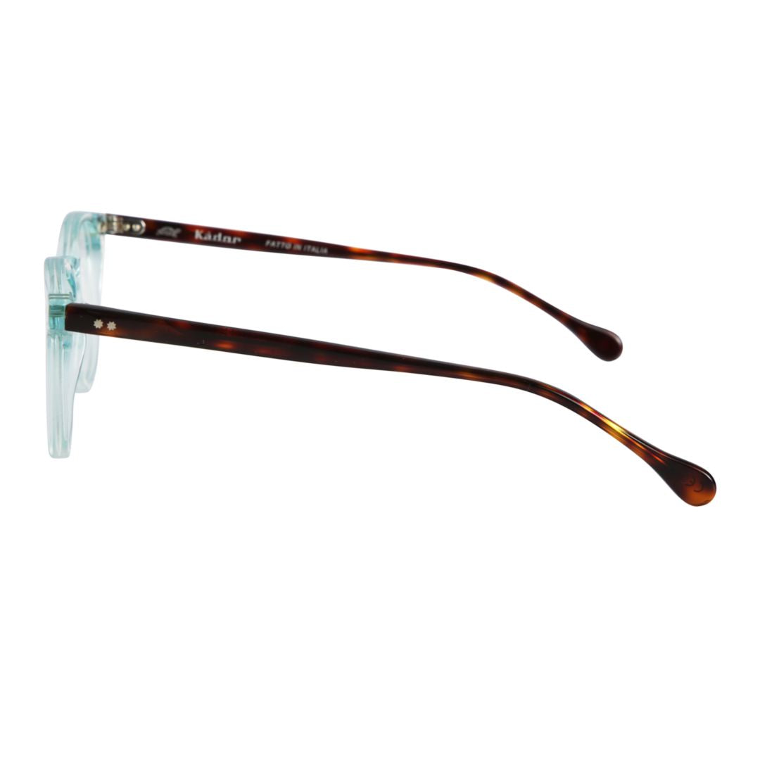 Kubino Translucent Light Blue Round Square Eyeglasses