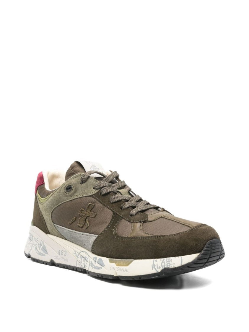 Premium Green Leather Sneakers